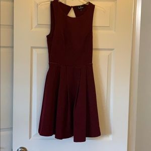 Wine Colored Cocktail Dress